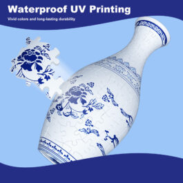 Unique 3D Puzzle Vase with Built-in Water Holder